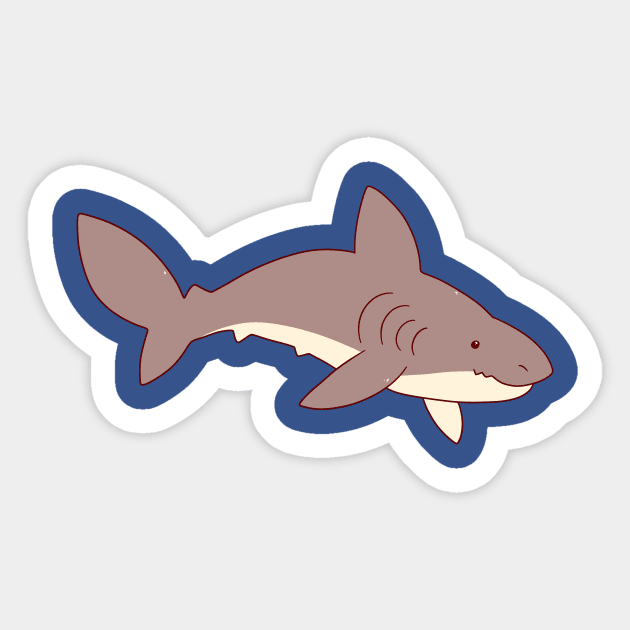 Cute Shark Sticker by saradaboru